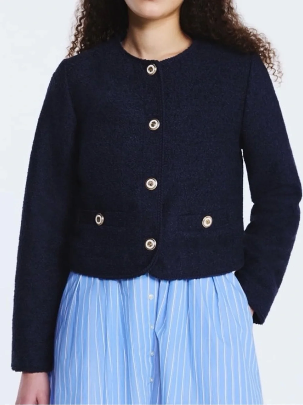 Free Assembly Nubby Jacket